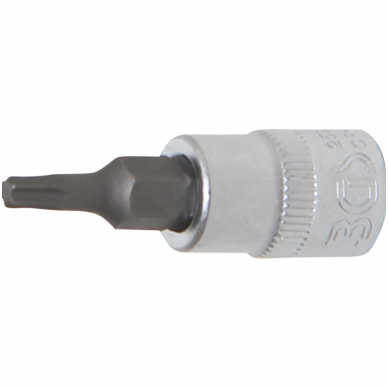 Antgalis įpresuotas į galvutę (1/4") T-Star (Torx) T15 Antgalis įpresuotas į galvutę (1/4") T-Star (Torx) T15