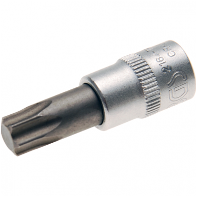 Antgalis įpresuotas į galvutę (1/4") T-Star (Torx) T45 Antgalis įpresuotas į galvutę (1/4") T-Star (Torx) T45