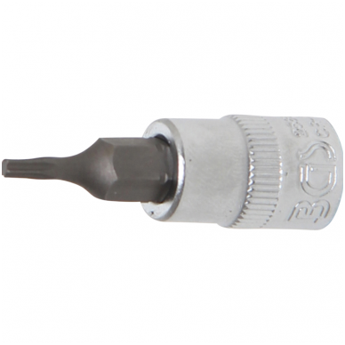 Antgalis įpresuotas į galvutę (1/4") T-Star (Torx) T8 Antgalis įpresuotas į galvutę (1/4") T-Star (Torx) T8