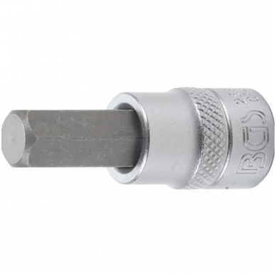 Antgalis įpresuotas į galvutę (3/8") hex šešiakampis 12mm. Antgalis įpresuotas į galvutę (3/8") hex šešiakampis 12mm.