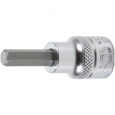 Antgalis įpresuotas į galvutę (3/8") Hex šešiakampis 1/4" Antgalis įpresuotas į galvutę (3/8") Hex šešiakampis 1/4"