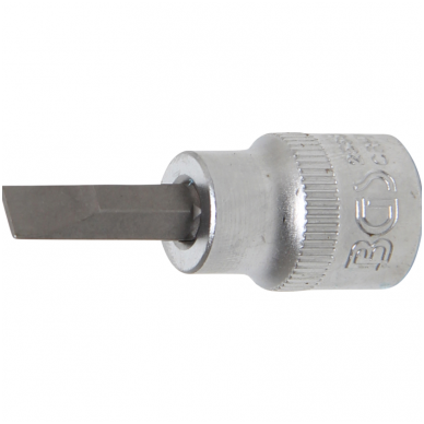 Antgalis įpresuotas į galvutę (3/8") Plokščias SL 7mm. Antgalis įpresuotas į galvutę (3/8") Plokščias SL 7mm.