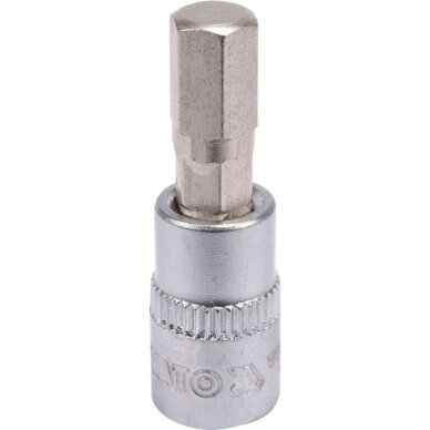 Antgalis įpresuotas į galvutę 6,3mm. (1/4") hex šešiakampis 7mm. Antgalis įpresuotas į galvutę 6,3mm. (1/4") hex šešiakampis 7mm.
