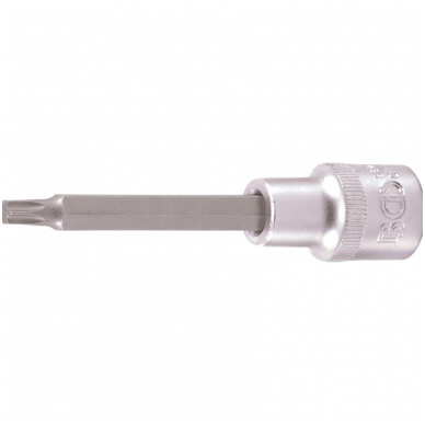 Antgalis įpresuotas į galvutę ilgis 100mm.12,5 mm (1/2")T-star (Torx) T35 Antgalis įpresuotas į galvutę ilgis 100mm.12,5 mm (1/2")T-star (Torx) T35