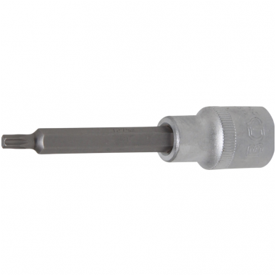 Antgalis įpresuotas į galvutę ilgis 100mm.12,5mm (1/2") T-star (Torx) T27 Antgalis įpresuotas į galvutę ilgis 100mm.12,5mm (1/2") T-star (Torx) T27