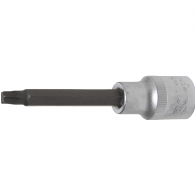 Antgalis įpresuotas į galvutę ilgis 100mm.12,5mm (1/2") T-star (Torx) T40 Antgalis įpresuotas į galvutę ilgis 100mm.12,5mm (1/2") T-star (Torx) T40