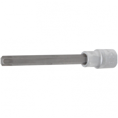 Antgalis įpresuotas į galvutę ilgis 140mm. 12,5mm. (1/2") T-Star (Torx) T55 Antgalis įpresuotas į galvutę ilgis 140mm. 12,5mm. (1/2") T-Star (Torx) T55