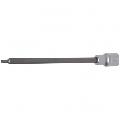 Antgalis įpresuotas į galvutę ilgis 200mm. 12,5mm (1/2") T-star (Torx) T25 Antgalis įpresuotas į galvutę ilgis 200mm. 12,5mm (1/2") T-star (Torx) T25