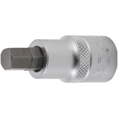 Antgalis įpresuotas į galvutę ilgis 55mm. (1/2") hex šešiakampis 5/16" Antgalis įpresuotas į galvutę ilgis 55mm. (1/2") hex šešiakampis 5/16"