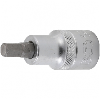 Antgalis įpresuotas į galvutę ilgis 55mm. (1/2") hex šešiakampis 9/32" Antgalis įpresuotas į galvutę ilgis 55mm. (1/2") hex šešiakampis 9/32"