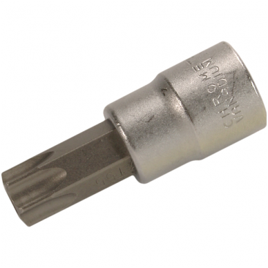 Antgalis įpresuotas į galvutę su skyle 3/8" T55 Antgalis įpresuotas į galvutę su skyle 3/8" T55