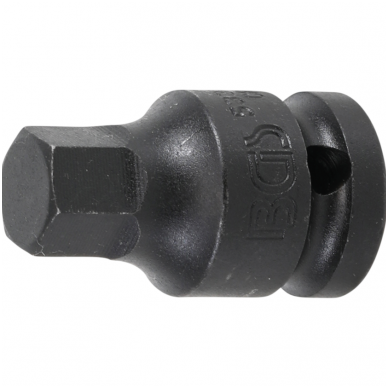 Antgalis smūginis 12,5 mm (1/2") Hex šešiakampis 14 mm Antgalis smūginis 12,5 mm (1/2") Hex šešiakampis 14 mm