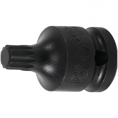 Antgalis smūginis 12,5 mm (1/2") Spline (XZN) M10 Antgalis smūginis 12,5 mm (1/2") Spline (XZN) M10
