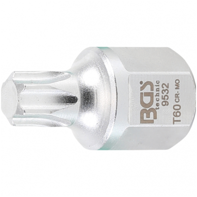 Antgalis V-tipo diržui | 12.5 mm (1/2"), hex šešiakampis 22 mm | T-Star (Torx) T60 Antgalis V-tipo diržui | 12.5 mm (1/2"), hex šešiakampis 22 mm | T-Star (Torx) T60