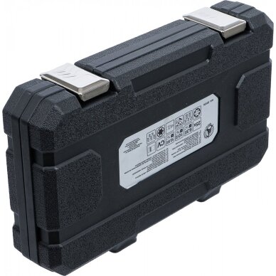 Antgalių ir galvučių rinkinys 6.3 mm (1/4"), 10 mm. (3/8"), 12.5 mm (1/2") E-Star / T-Star (Torx) 25 vnt. 4 Antgalių ir galvučių rinkinys 6.3 mm (1/4"), 10 mm. (3/8"), 12.5 mm (1/2") E-Star / T-Star (Torx) 25 vnt. 4