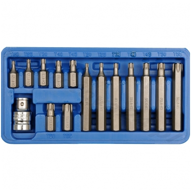 Antgalių rinkinys 15 dalių TORX Antgalių rinkinys 15 dalių TORX