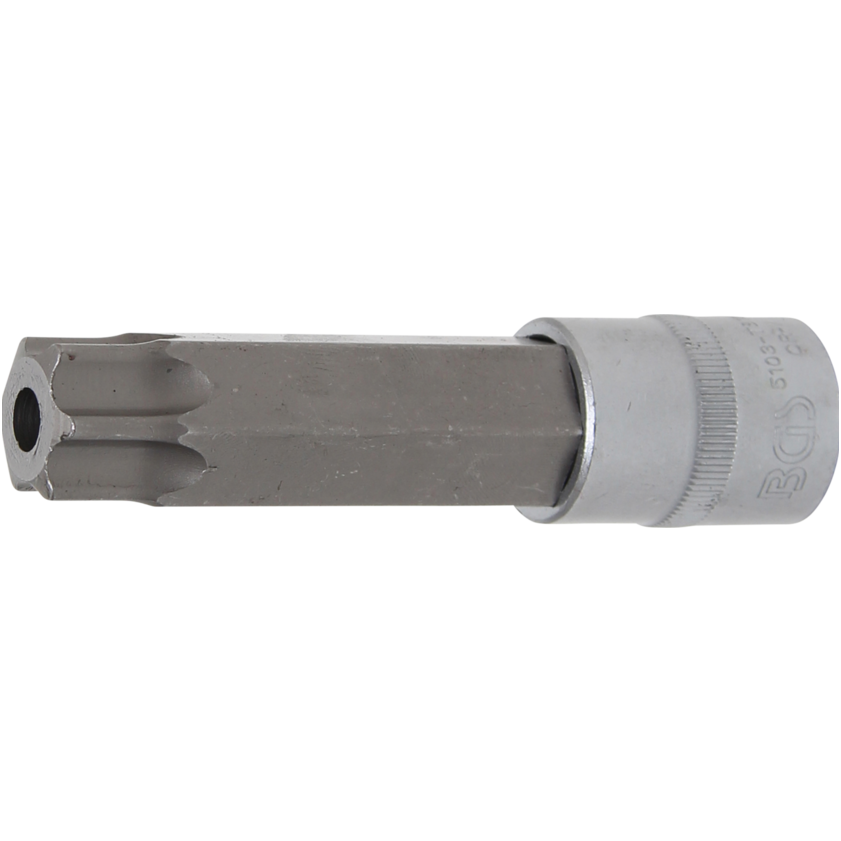 Antgalis įpresuotas į galvutę lgis 110mm.12,5mm (1/2") T-Star su skyle (Torx) T100 Antgalis įpresuotas į galvutę lgis 110mm.12,5mm (1/2") T-Star su skyle (Torx) T100