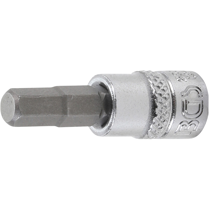 Antgalis įpresuotas į galvutę (1/4") hex šešiakampis 6mm. Antgalis įpresuotas į galvutę (1/4") hex šešiakampis 6mm.