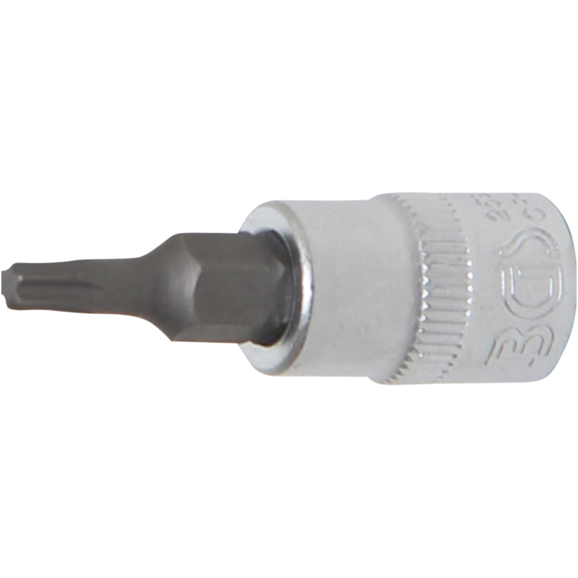 Antgalis įpresuotas į galvutę (1/4") T-Star (Torx) T15