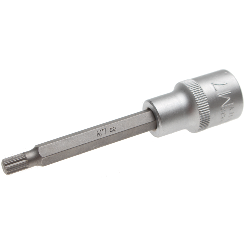 Antgalis įpresuotas į galvutę ilgis 100mm 12,5mm (1/2") Spline (XZN) M7 Antgalis įpresuotas į galvutę ilgis 100mm 12,5mm (1/2") Spline (XZN) M7