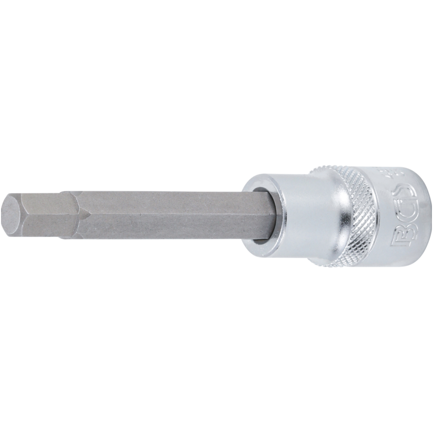 Antgalis įpresuotas į galvutę ilgis 100mm. (1/2") hex šešiakampis 9mm. Antgalis įpresuotas į galvutę ilgis 100mm. (1/2") hex šešiakampis 9mm.