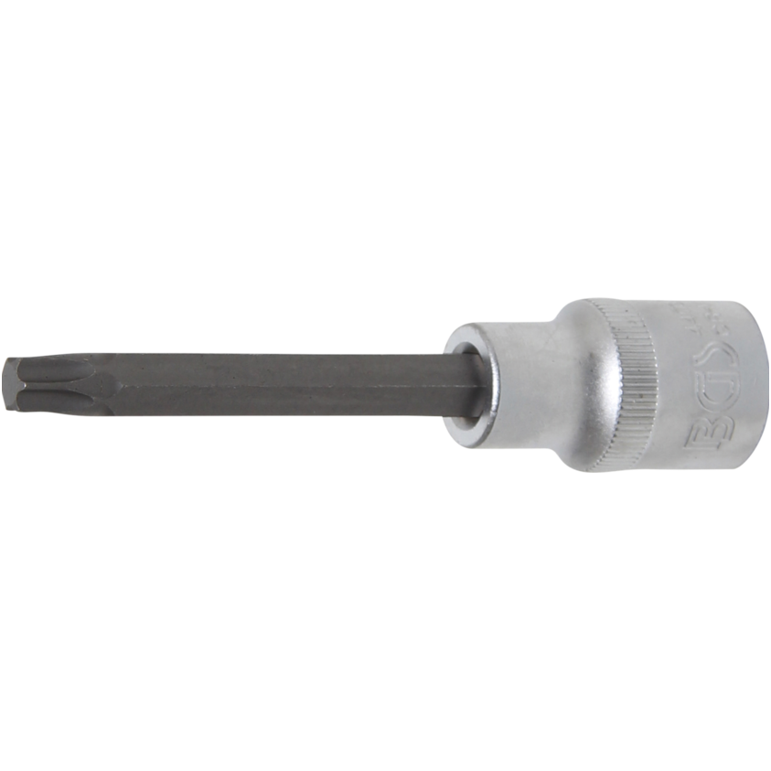 Antgalis įpresuotas į galvutę ilgis 100mm.12,5mm (1/2") T-star (Torx) T45 Antgalis įpresuotas į galvutę ilgis 100mm.12,5mm (1/2") T-star (Torx) T45