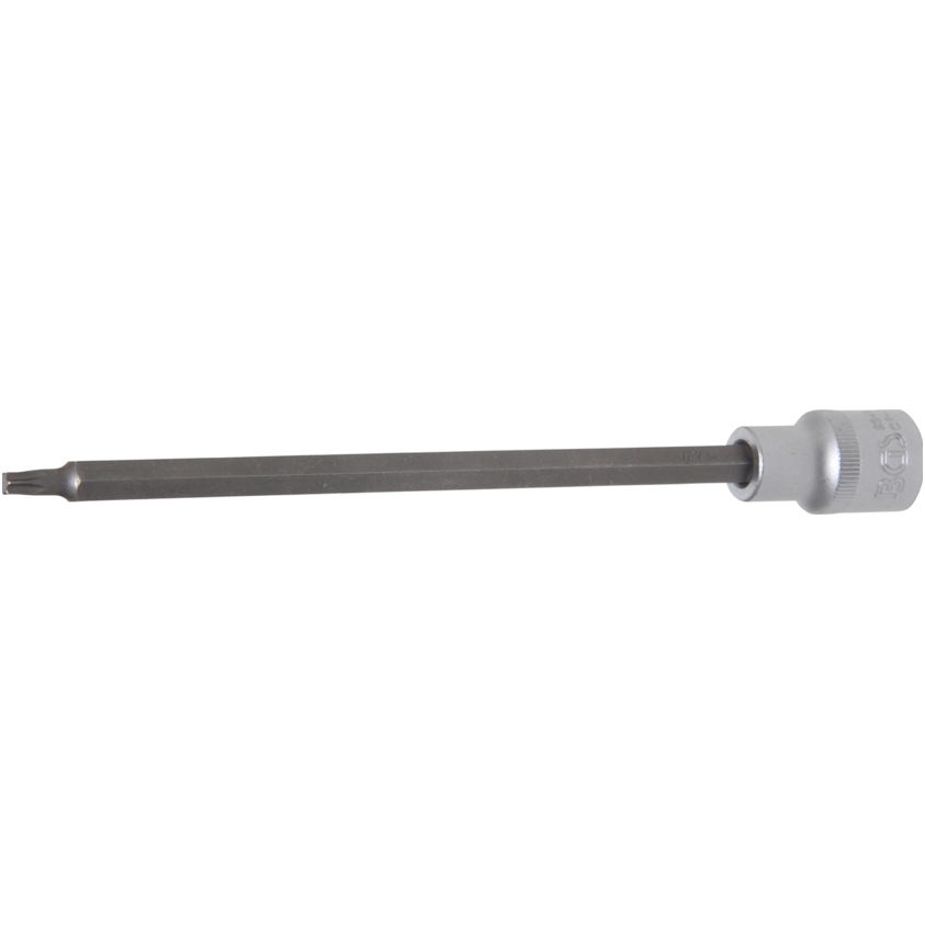 Antgalis įpresuotas į galvutę ilgis 200mm. 12,5mm (1/2") T-star (Torx) T27 Antgalis įpresuotas į galvutę ilgis 200mm. 12,5mm (1/2") T-star (Torx) T27