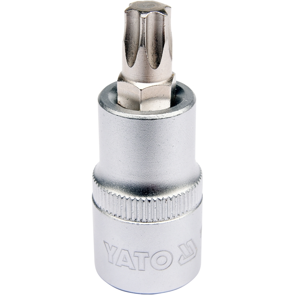 Antgalis įpresuotas į galvutę 1/2", T50 x 55mm. Antgalis įpresuotas į galvutę 1/2", T50 x 55mm.