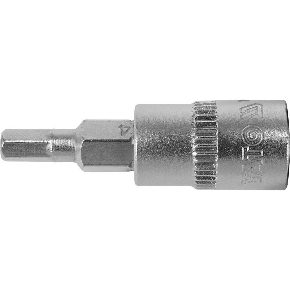 Antgalis įpresuotas į galvutę 6,3mm. (1/4") hex šešiakampis 4mm. 1 Antgalis įpresuotas į galvutę 6,3mm. (1/4") hex šešiakampis 4mm. 1