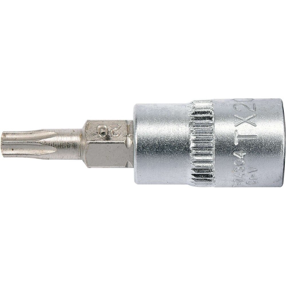 Antgalis įpresuotas į galvutę 6.3mm. (1/4") T-Star (Torx) T20 1 Antgalis įpresuotas į galvutę 6.3mm. (1/4") T-Star (Torx) T20 1