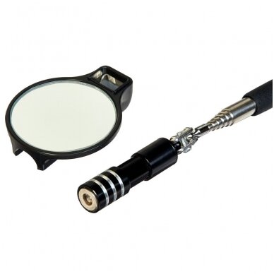 Apžiūros veidrodis teleskopinis, šarnyrinis, su Led, apskritas 225-750mm. Ø 50mm. 1 Apžiūros veidrodis teleskopinis, šarnyrinis, su Led, apskritas 225-750mm. Ø 50mm. 1