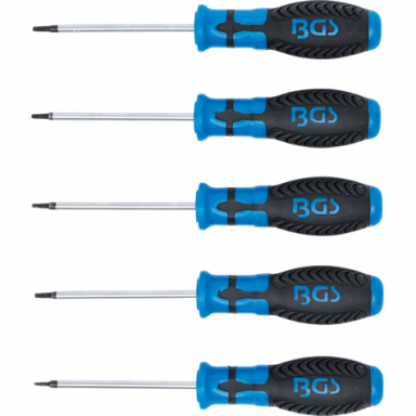 Atsuktuvų rinkinys T-Star su skyle (Torx) T6 - T10 5vnt. Atsuktuvų rinkinys T-Star su skyle (Torx) T6 - T10 5vnt.