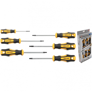 Atsuktuvų rinkinys T-Star (Torx) T10-T30 6vnt. 2 Atsuktuvų rinkinys T-Star (Torx) T10-T30 6vnt. 2