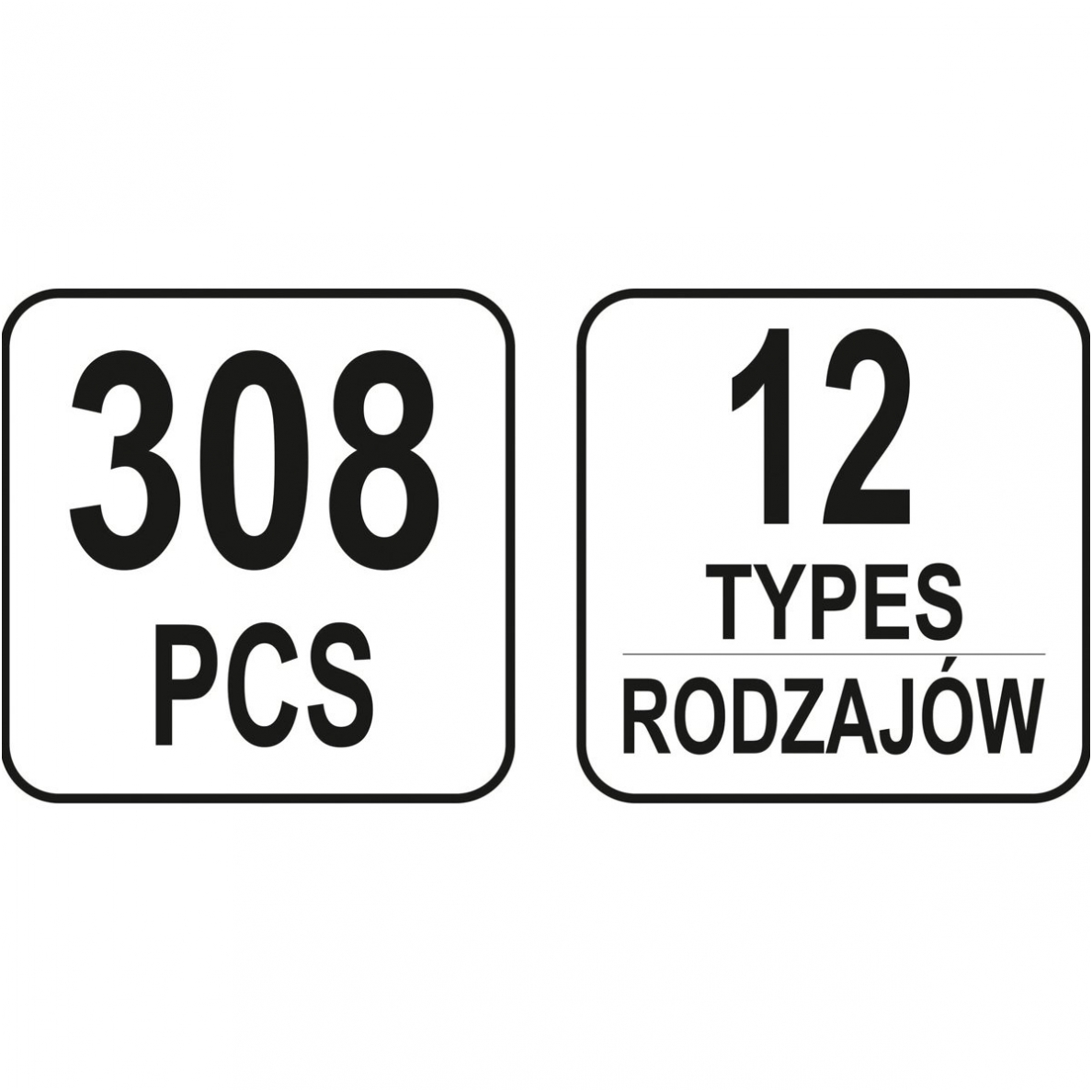 Automobilinis klipsų asortimentas Fiat - 308 vnt. 3
