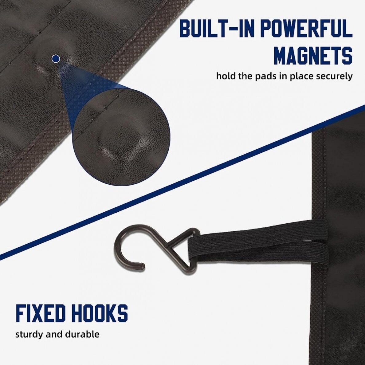 Automobilio sparno apsaugų rinkinys su kabliukais ir magnetais 3vnt. 4