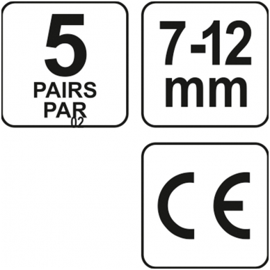 Ausų kamšteliai 34dB (5 poros) 3 Ausų kamšteliai 34dB (5 poros) 3