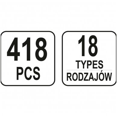 Automobilinis klipsų asortimentas Honda 418vnt. 3 Automobilinis klipsų asortimentas Honda 418vnt. 3