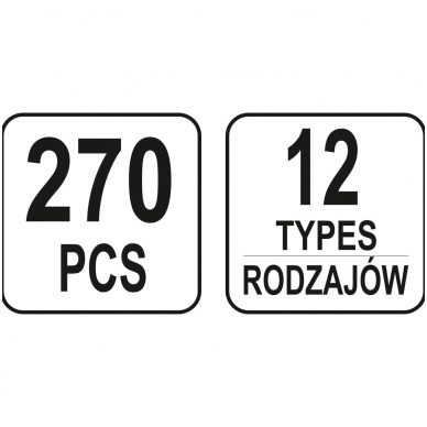 Automobilinis klipsų asortimentas Mercedes Benz - 270 vnt. 3 Automobilinis klipsų asortimentas Mercedes Benz - 270 vnt. 3