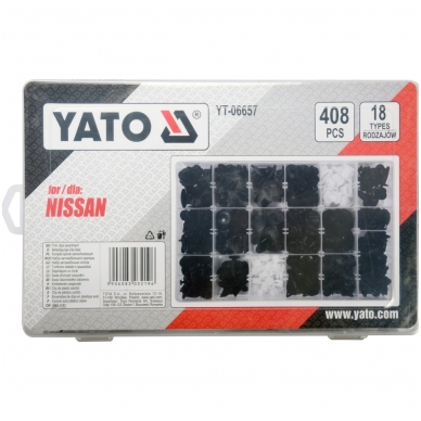 Automobilinis klipsų asortimentas Nissan | 408 vnt. 1 Automobilinis klipsų asortimentas Nissan | 408 vnt. 1