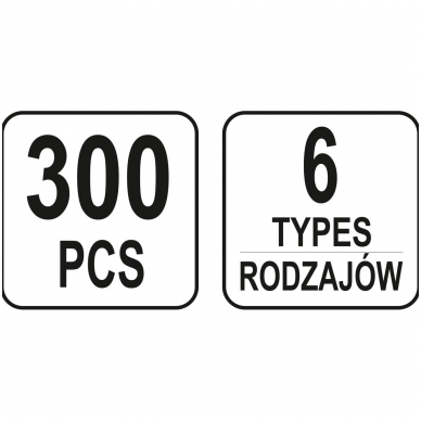 Automobilinis klipsų asortimentas Opel - 300 vnt. 3 Automobilinis klipsų asortimentas Opel - 300 vnt. 3