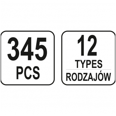 Automobilinis klipsų asortimentas Peugeot - 345 vnt. 3 Automobilinis klipsų asortimentas Peugeot - 345 vnt. 3