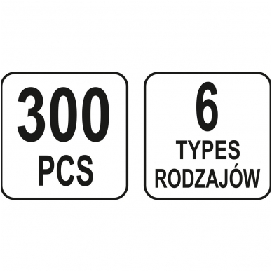 Automobilinis klipsų asortimentas Renault 300vnt. 3 Automobilinis klipsų asortimentas Renault 300vnt. 3