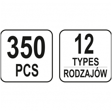 Automobilinis klipsų asortimentas Volvo - 350 vnt. 3 Automobilinis klipsų asortimentas Volvo - 350 vnt. 3