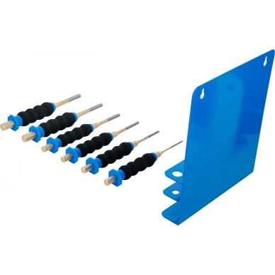 Bukų išmušėjų rinkinys neslidi ergonomiška rankena 180 mm.3 - 8 mm. 6 vnt. 74591 3 Bukų išmušėjų rinkinys neslidi ergonomiška rankena 180 mm.3 - 8 mm. 6 vnt. 74591 3