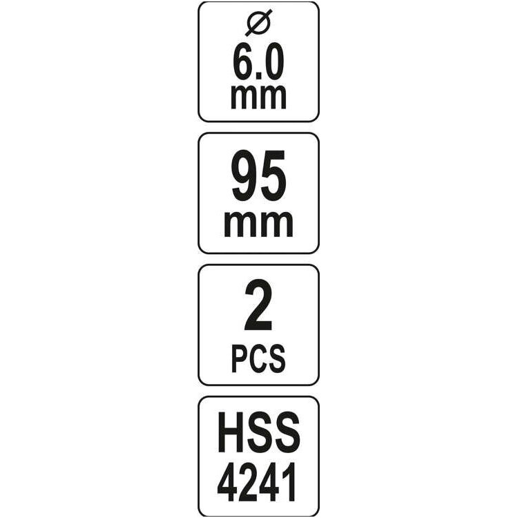 Centro grąžtai YT-43991/YT-43992 laikikliams 2vnt. 2 Centro grąžtai YT-43991/YT-43992 laikikliams 2vnt. 2