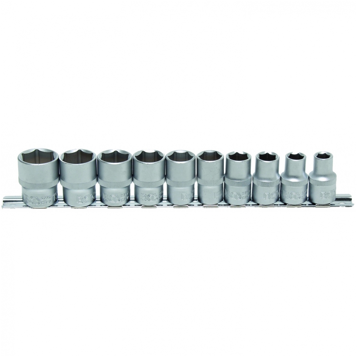 Colinių galvučių rinkinys 1/2", 6-kampės, 3/8" - 15/16", 10 vnt. Colinių galvučių rinkinys 1/2", 6-kampės, 3/8" - 15/16", 10 vnt.