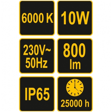 COB LED lempa 10W su diodu, 800LM 3 COB LED lempa 10W su diodu, 800LM 3