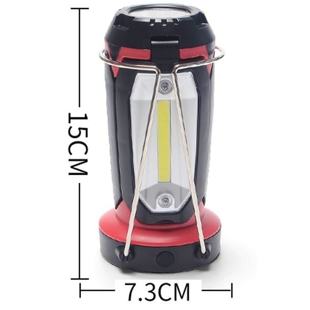 COB LED lempa - akumuliatorinė - 1200mAH - USB - x3 Led 1 COB LED lempa - akumuliatorinė - 1200mAH - USB - x3 Led 1