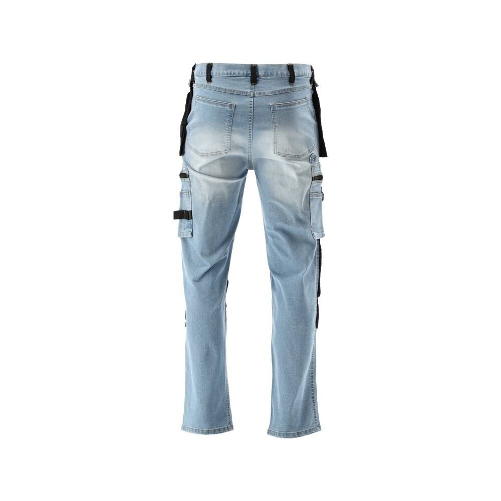 Darbinės kelnės elastiniai džinsai mėlyni L/XL dydis 4