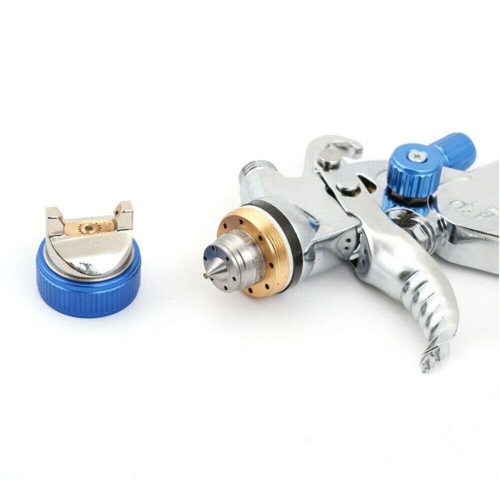 Dažymo pistoletas su aksesuarais HVLP 600cm³.Ø 1.4mm. Ø 1.7mm. Ø 2.0mm. 6 Dažymo pistoletas su aksesuarais HVLP 600cm³.Ø 1.4mm. Ø 1.7mm. Ø 2.0mm. 6